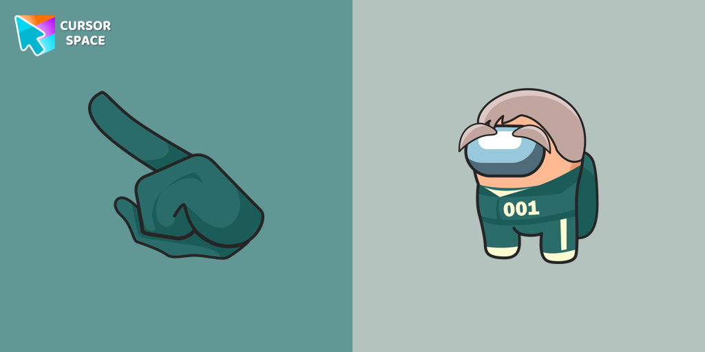 Among Us Squid Game Oh Il-Nam Character cursor