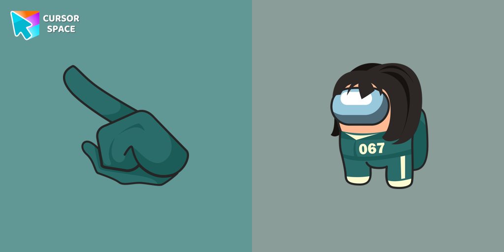 Among Us Squid Game Sae-Byeok Character cursor