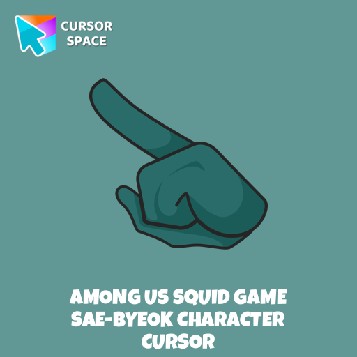 Among Us Squid Game Sae-Byeok Character cursor arrow cursor