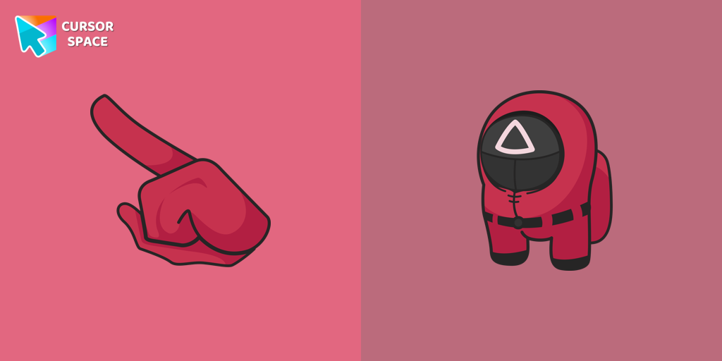 Among Us Squid Game Soldier Character cursor
