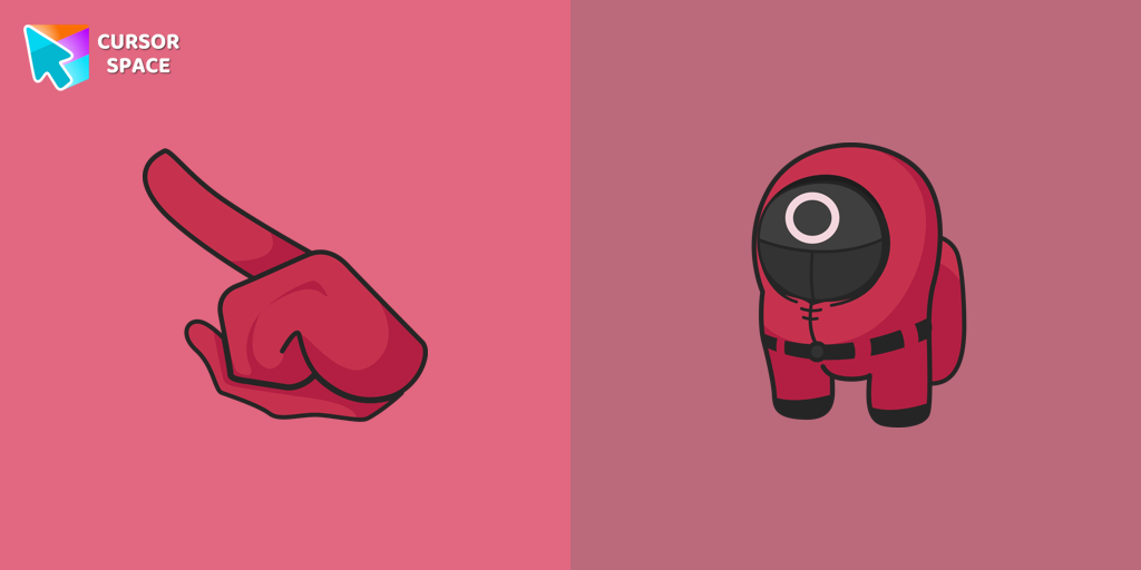 Among Us Squid Game Worker Character cursor