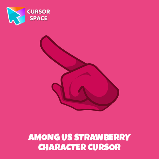 Among Us Strawberry Character cursor arrow cursor