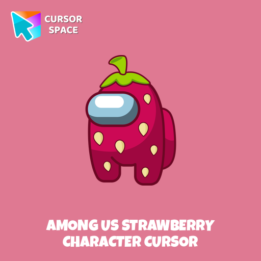Among Us Strawberry Character cursor pointer cursor