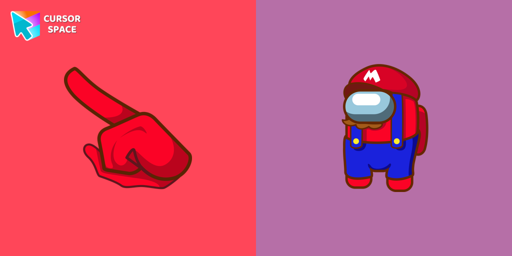 Among Us Super Mario Character cursor