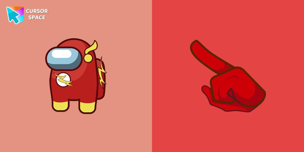 Among Us The Flash Character cursor