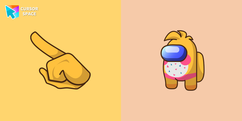 Among Us Toy Chica Character cursor