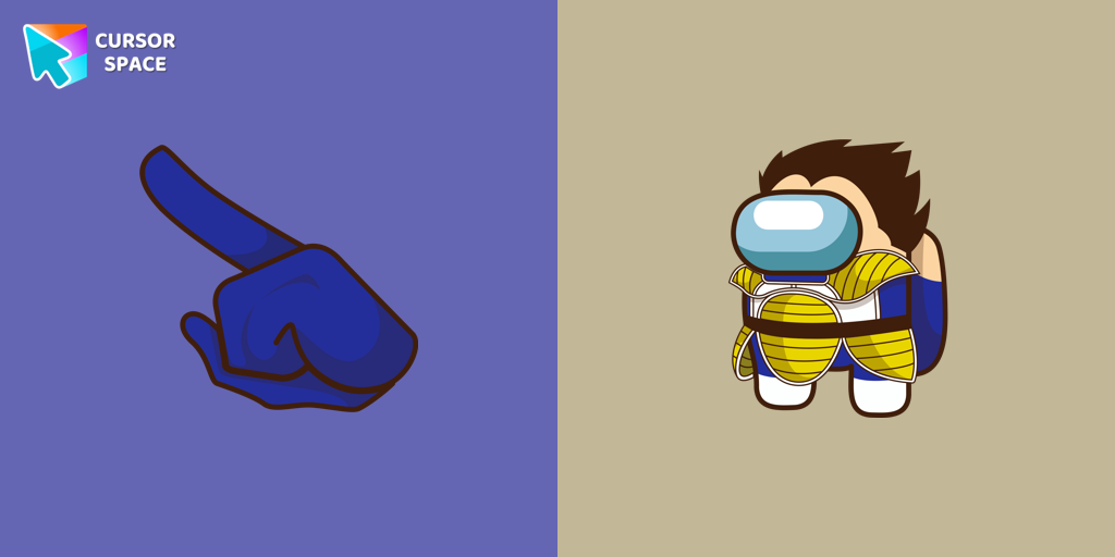 Among Us Vegeta Character cursor