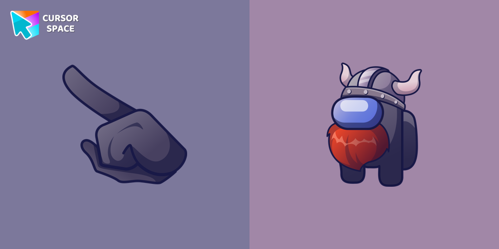 Among Us Viking Character cursor