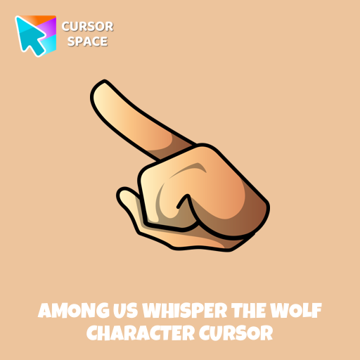 Among Us Whisper the Wolf Character cursor arrow cursor