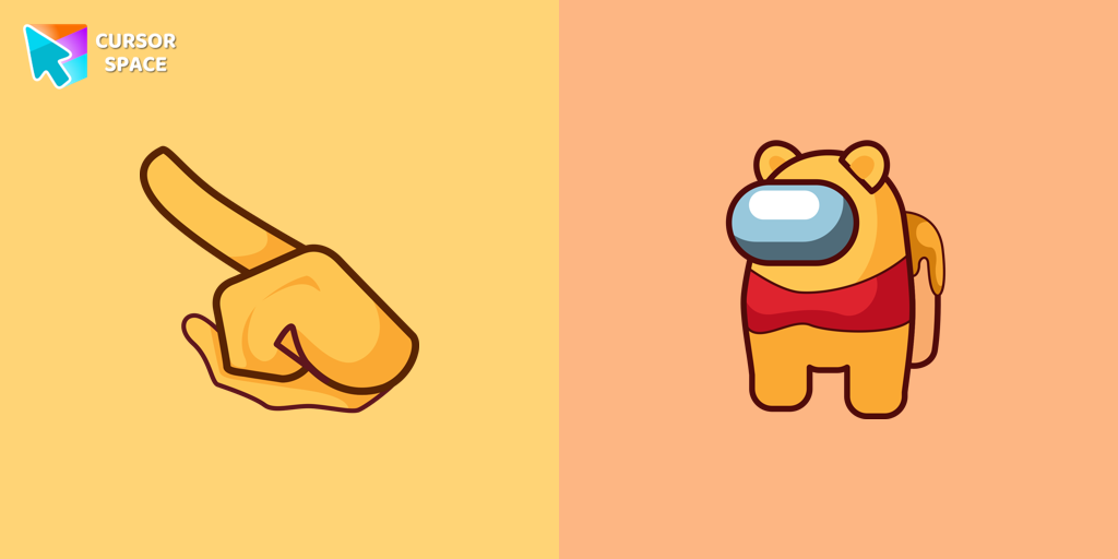 Among Us Winnie-the-Pooh Character cursor
