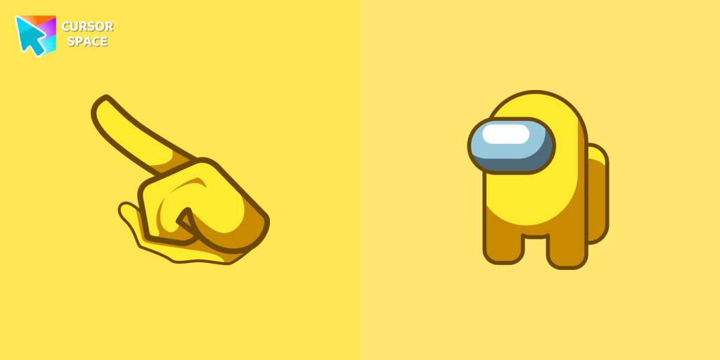 Among Us Yellow Character cursor