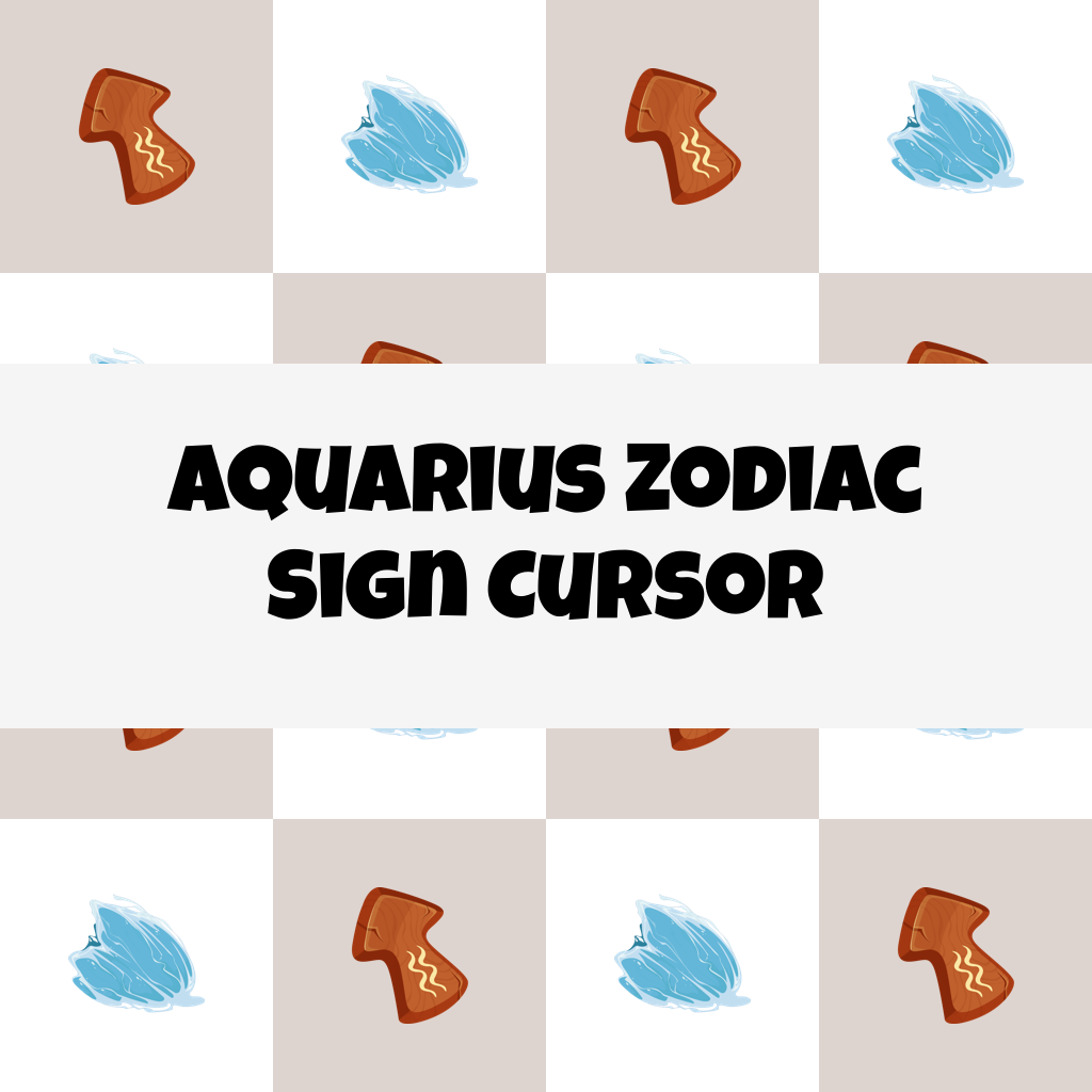 Preview Aquarius Zodiac Sign cursor custom cursor pack