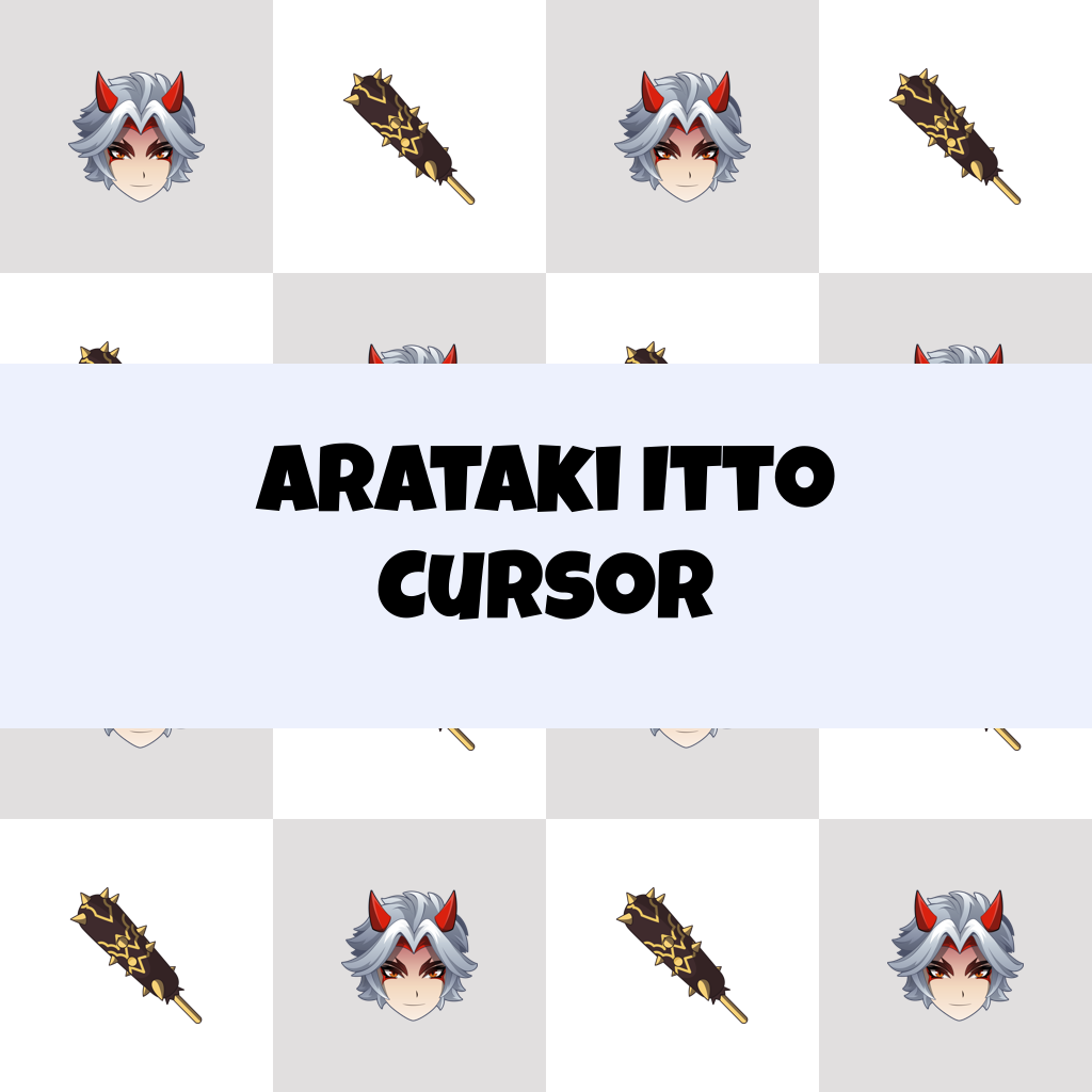 Preview Arataki Itto cursor custom cursor pack