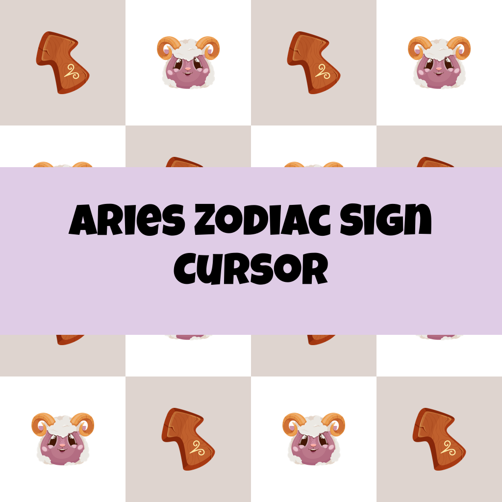 Preview Aries Zodiac Sign cursor custom cursor pack