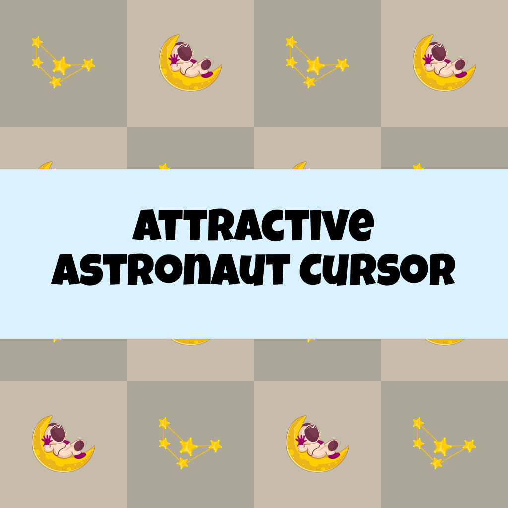 Preview Attractive Astronaut cursor custom cursor pack