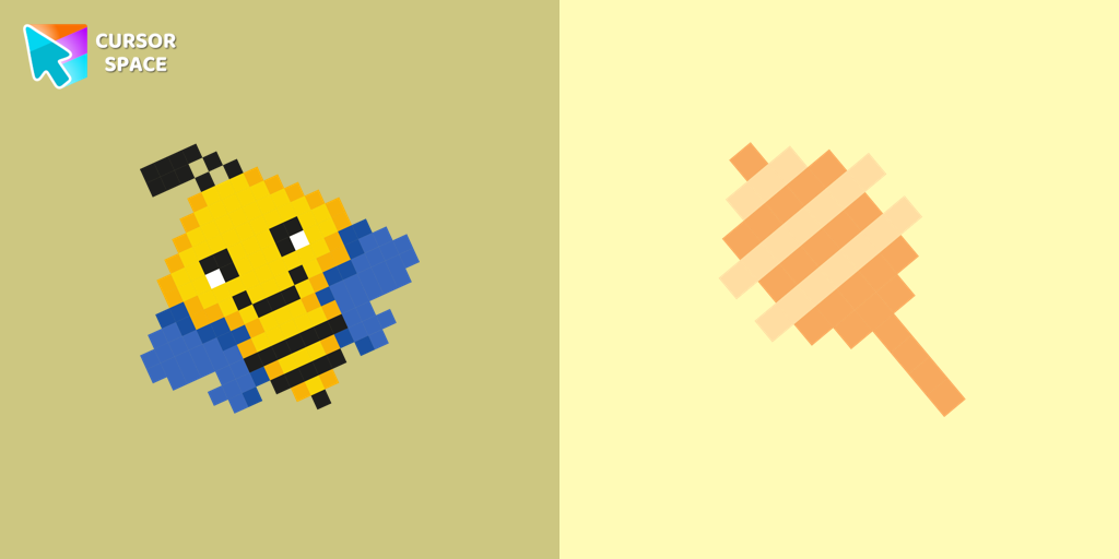 Bee Pixel cursor