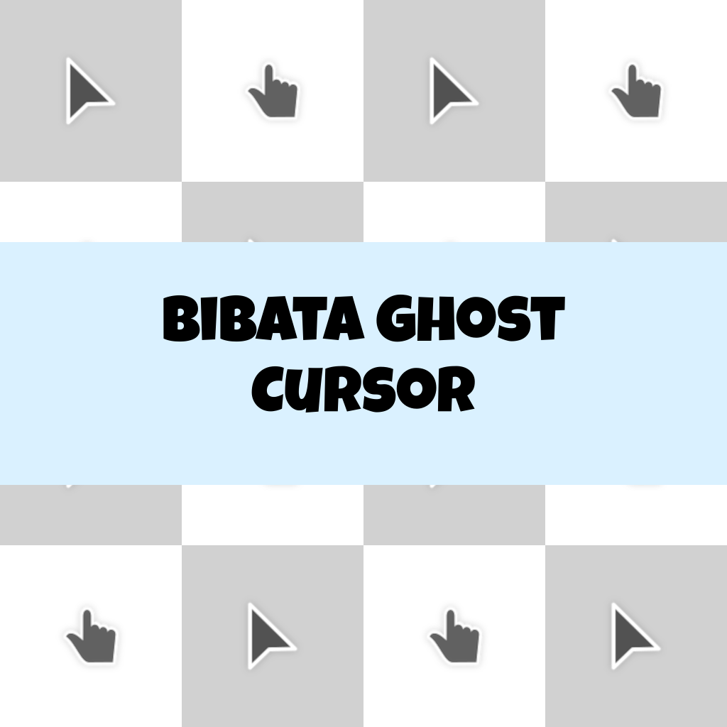 Preview Bibata Ghost Cursor custom cursor pack
