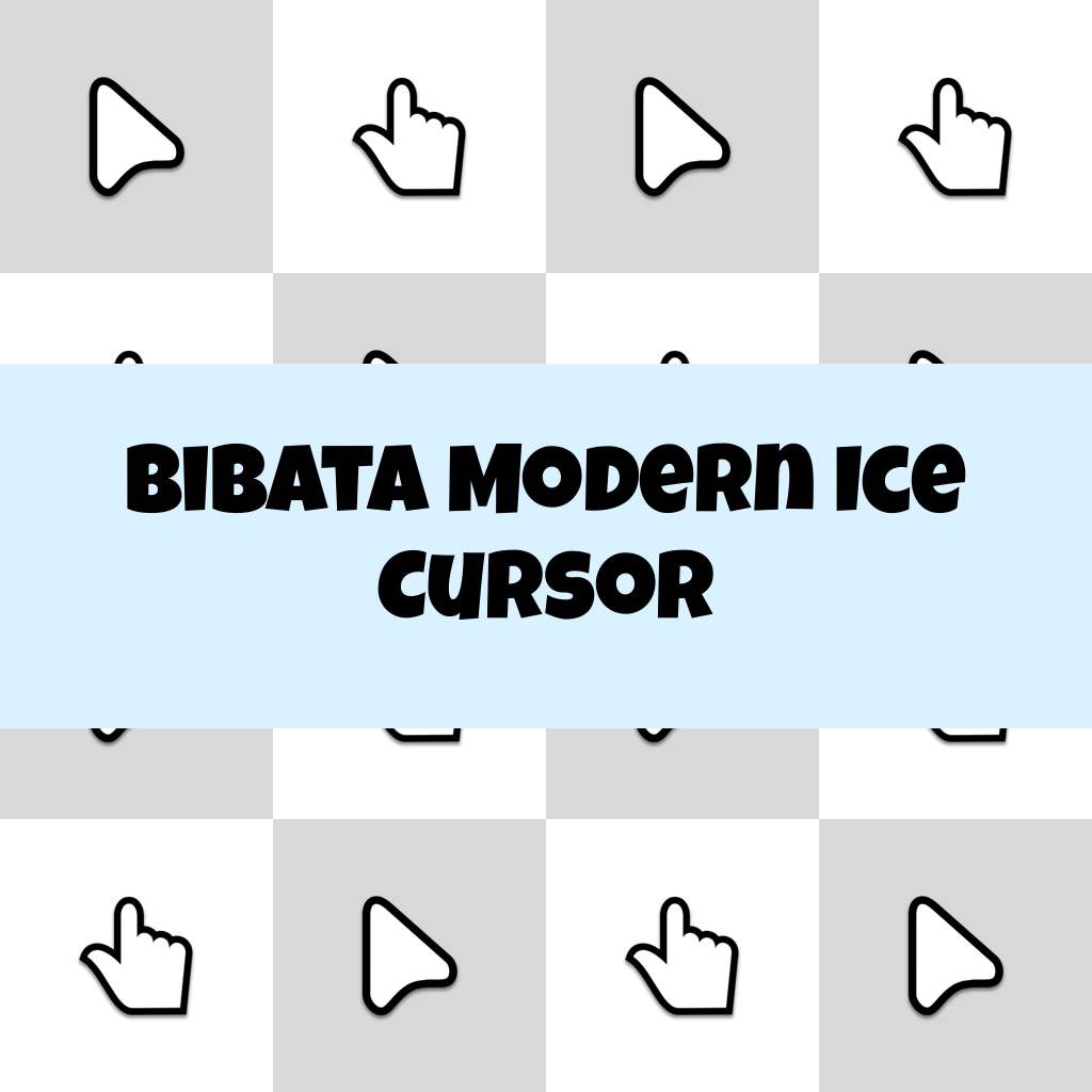 Preview Bibata Modern Ice Cursor custom cursor pack