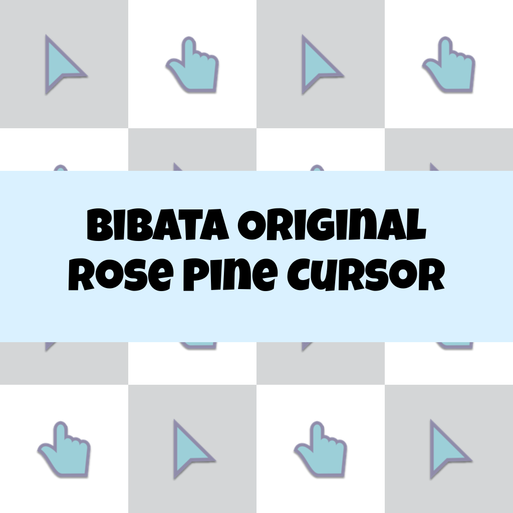 Preview Bibata Original Rose Pine Cursor custom cursor pack