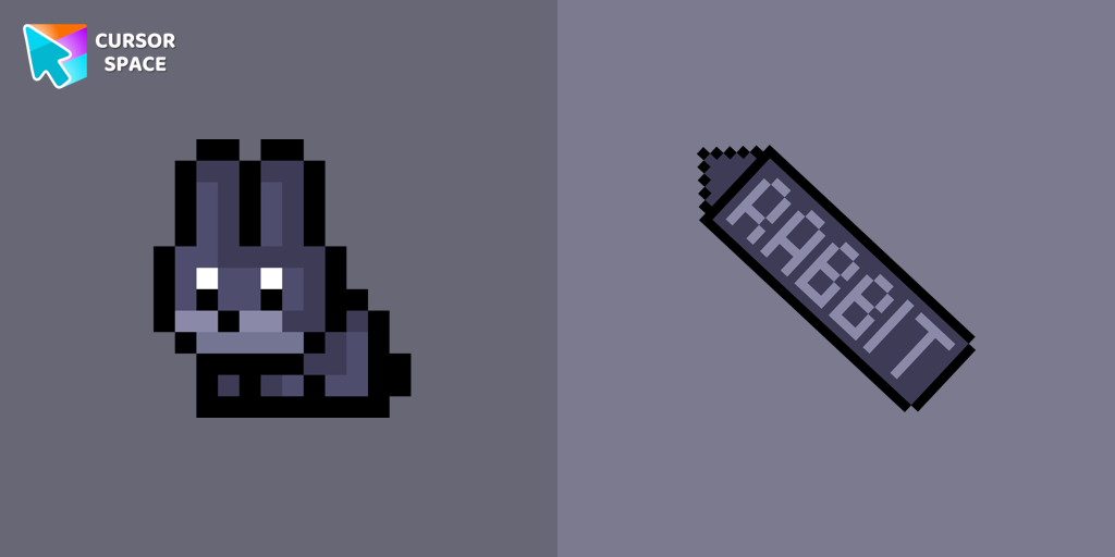 Black Rabbit Pixel cursor