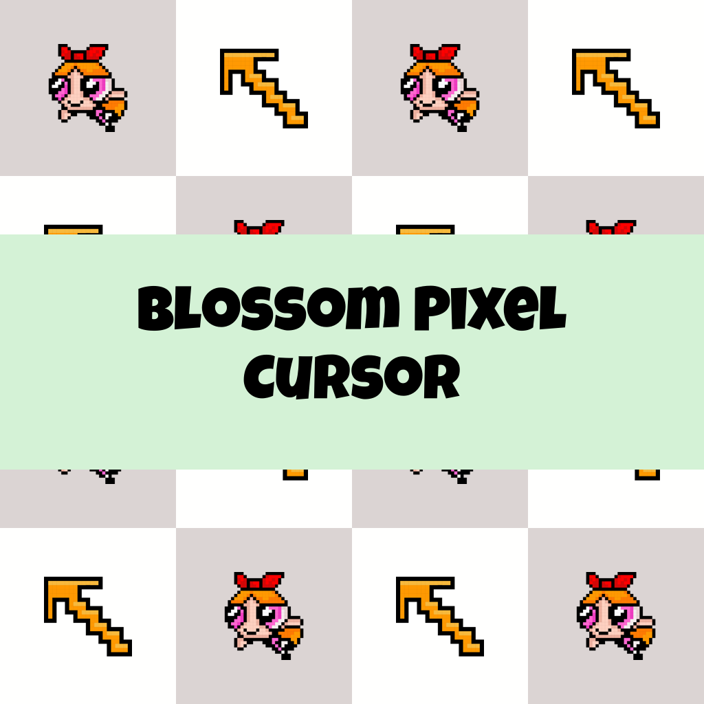 Preview Blossom Pixel cursor custom cursor pack
