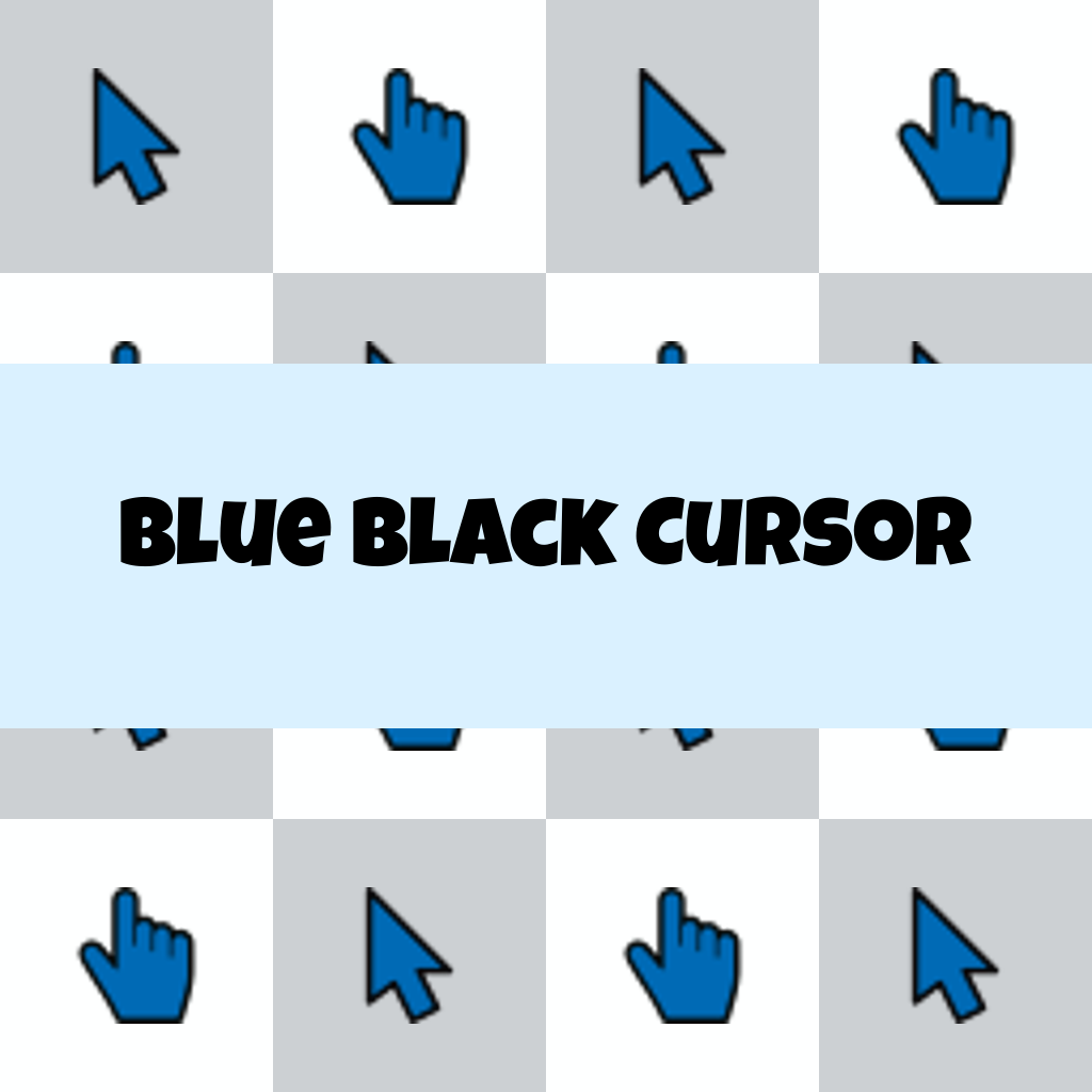 Preview Blue Black Cursor custom cursor pack