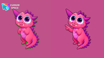 Blush Spike Monster Cursor