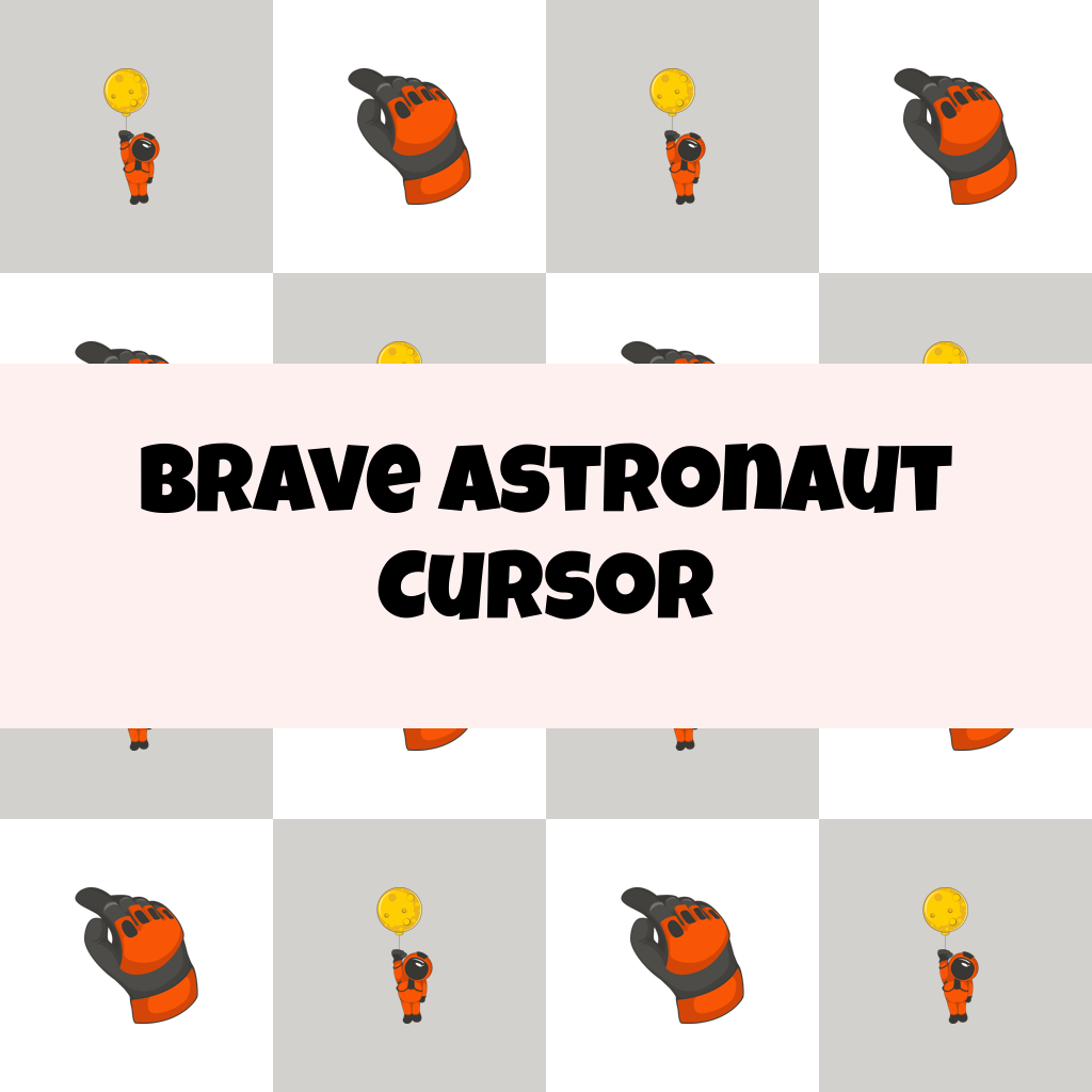 Preview Brave Astronaut cursor custom cursor pack