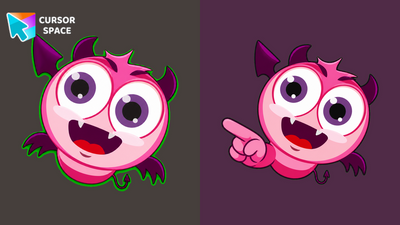 Bubblebat Imp Monster Cursor