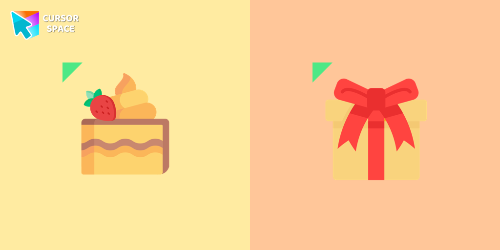 Cake cursor