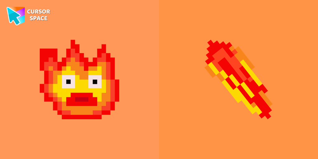 Calcifer Pixel cursor