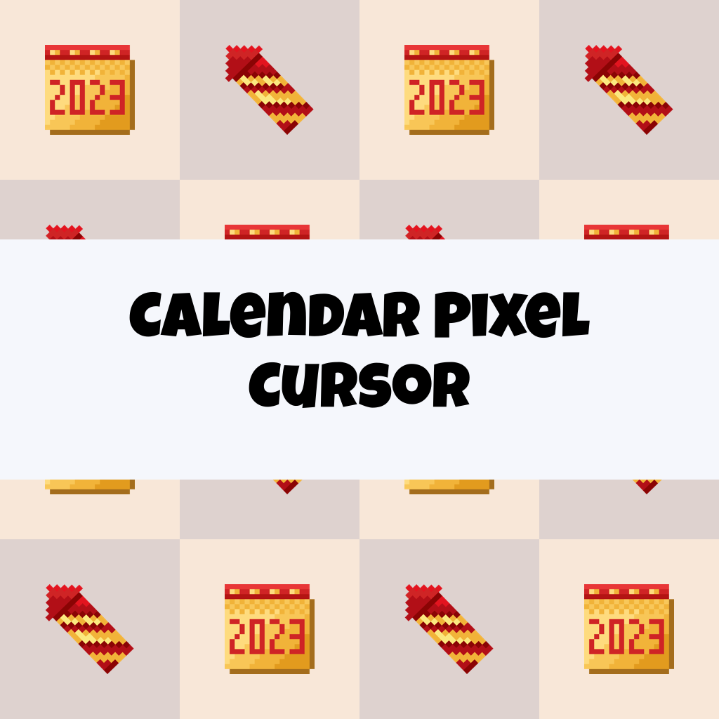 Preview Calendar Pixel cursor custom cursor pack