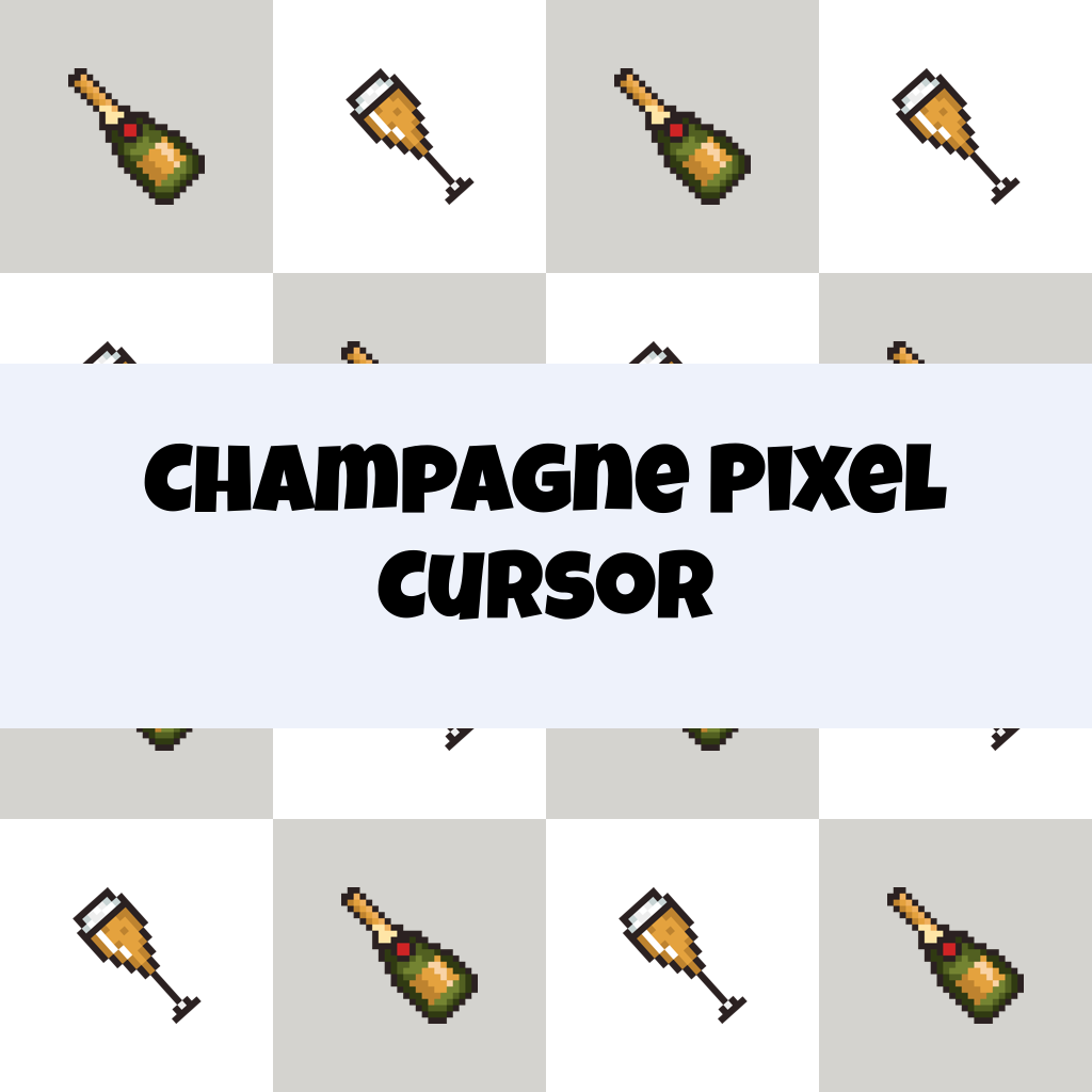 Preview Champagne Pixel cursor custom cursor pack
