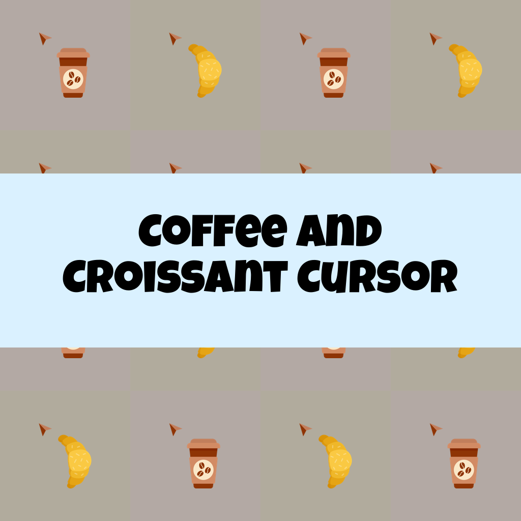 Preview Coffee and Croissant cursor custom cursor pack