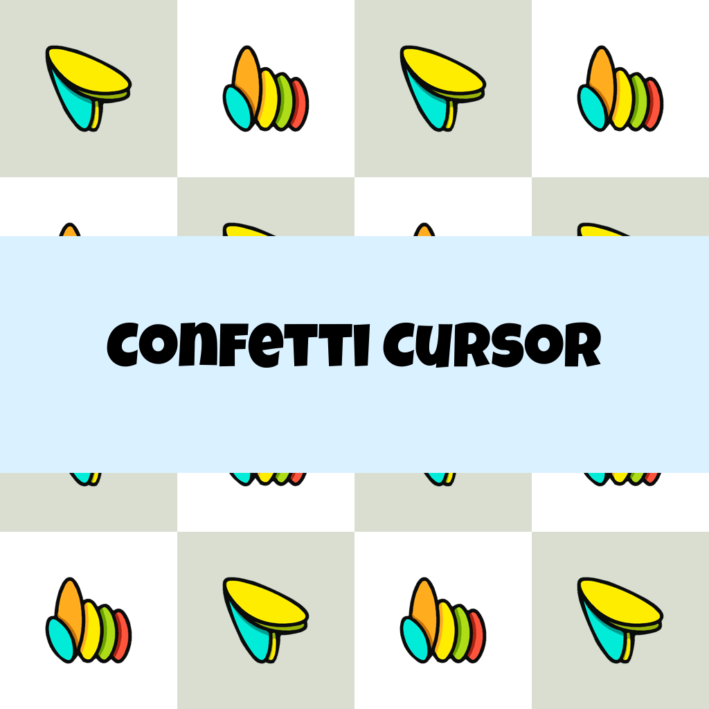 Preview Confetti cursor custom cursor pack