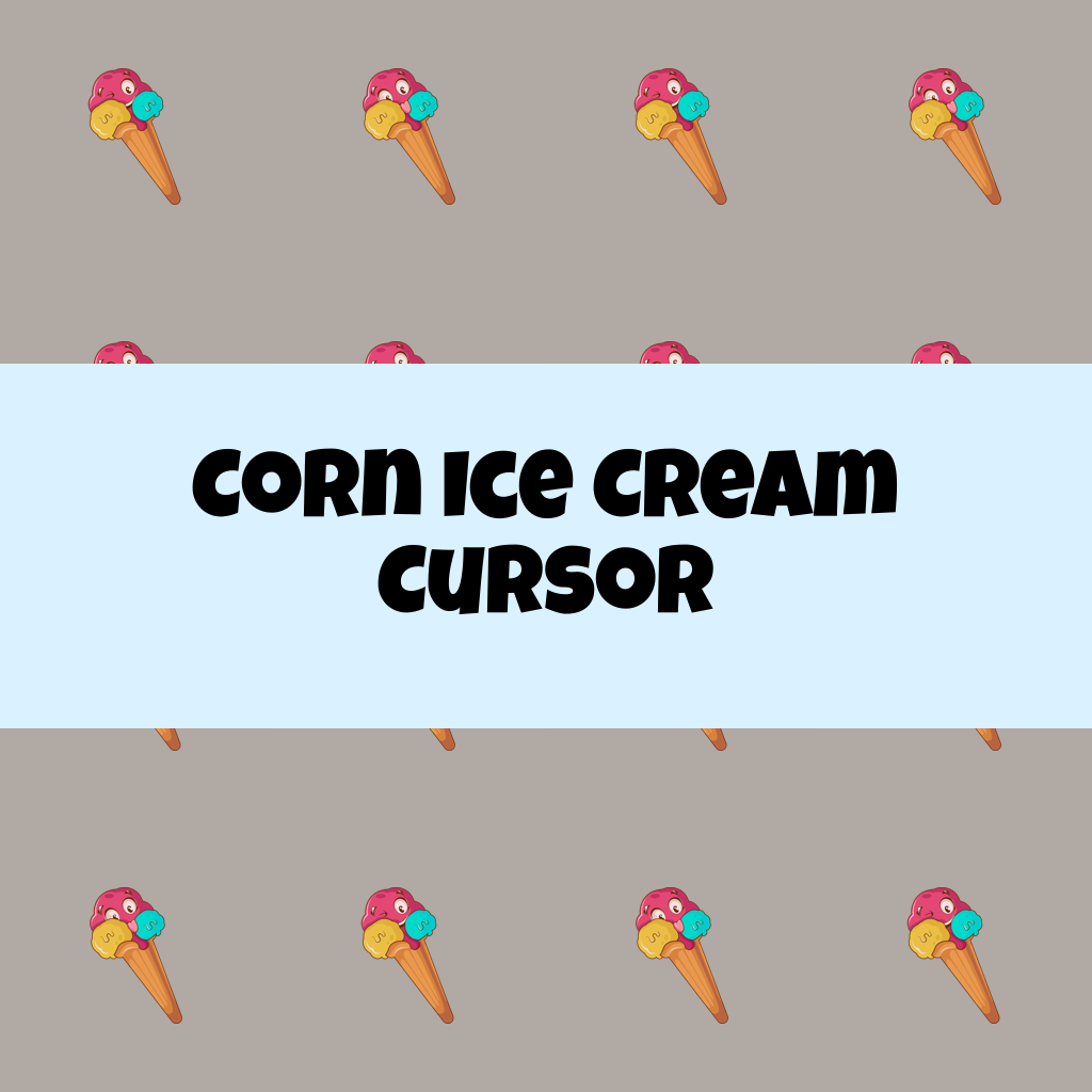 Preview Corn Ice Cream cursor custom cursor pack