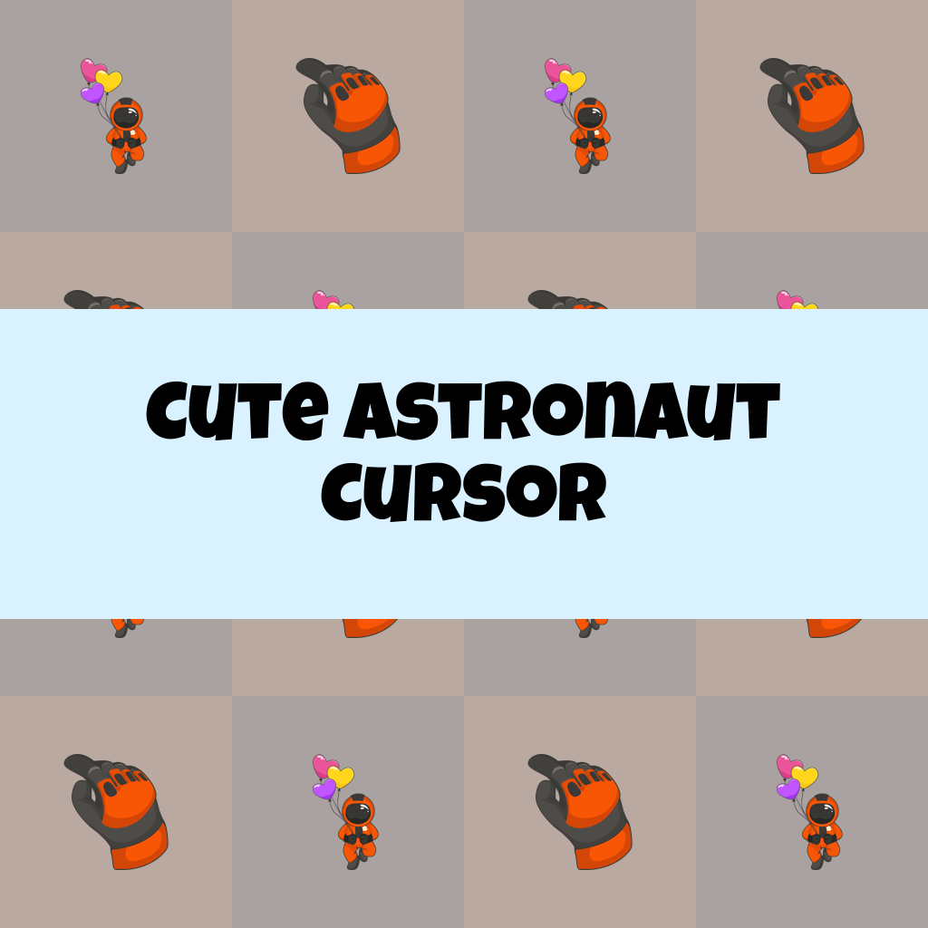 Preview Cute Astronaut cursor custom cursor pack