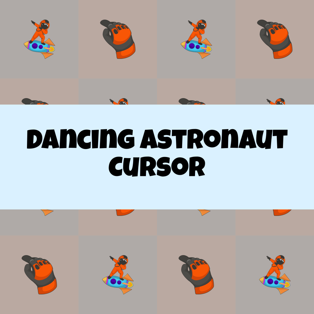 Preview Dancing Astronaut cursor custom cursor pack