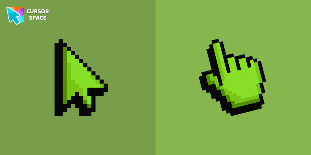 Default Green Pixel cursor