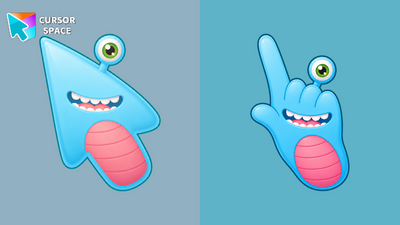 Dewdrop Peeper Monster Cursor