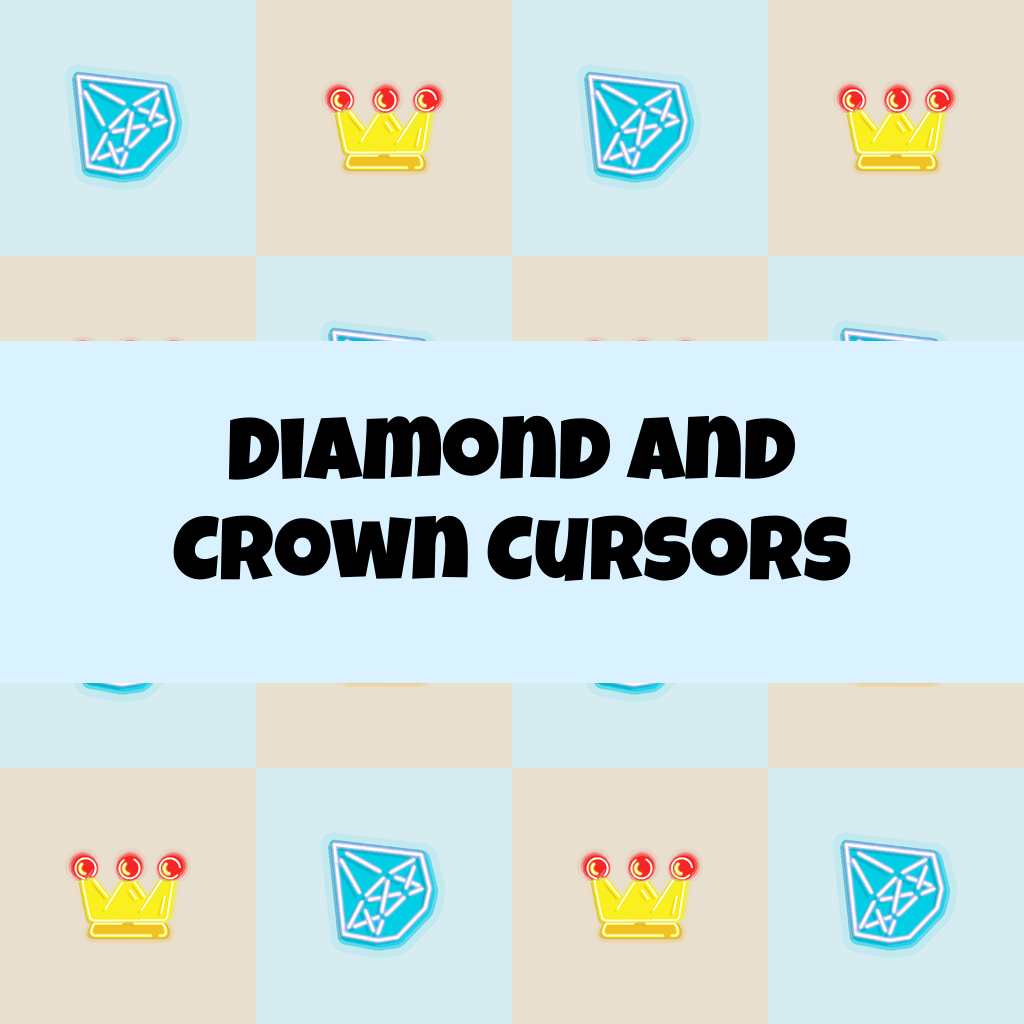 Preview Diamond and crown cursors custom cursor pack