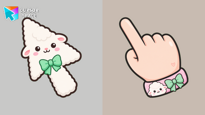 Easter Lamb Fluffy Cursor