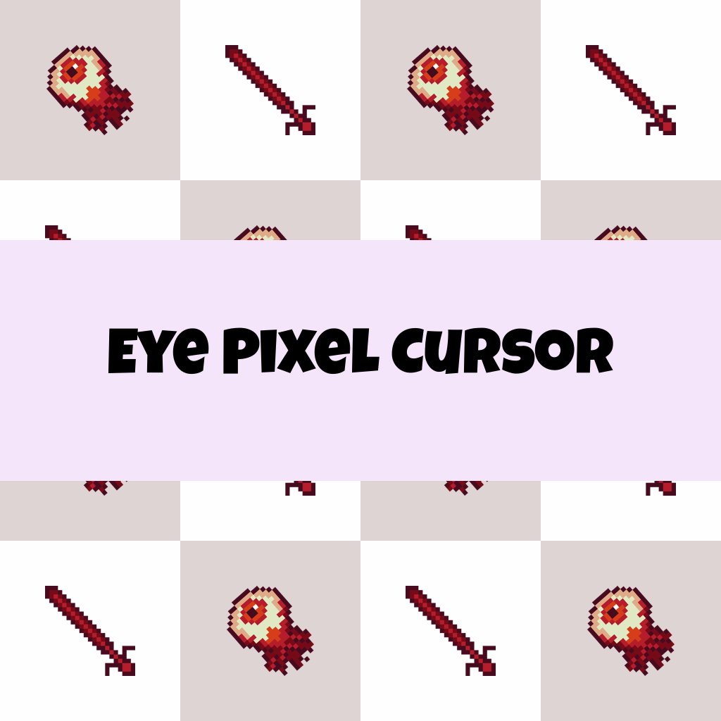 Preview Eye Pixel cursor custom cursor pack