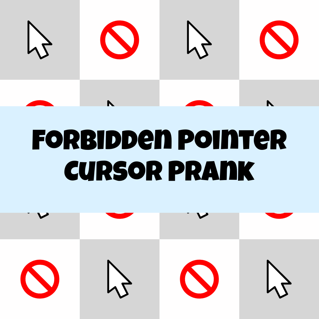 Preview Forbidden Pointer cursor prank custom cursor pack
