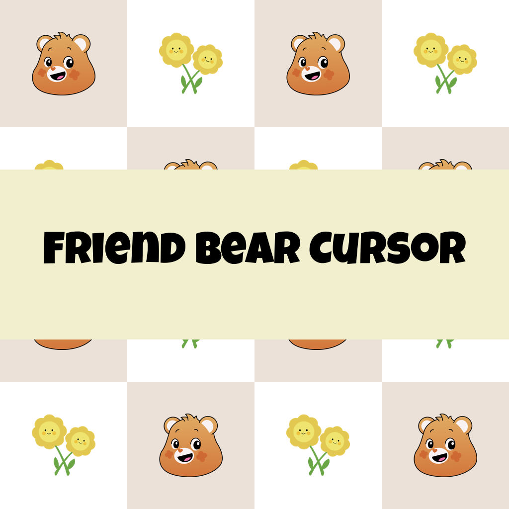 Preview Friend Bear cursor custom cursor pack