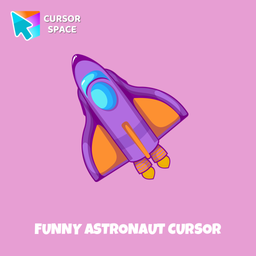 Funny Astronaut cursor arrow cursor