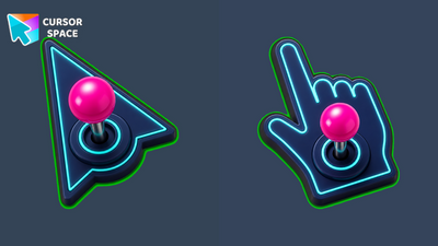 Game Arcade Joystick Cursor