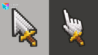 Game Pixel Sword Cursor