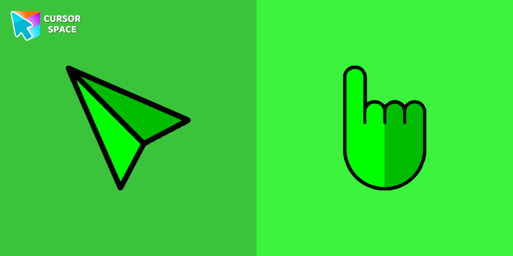 Green arrow cursor