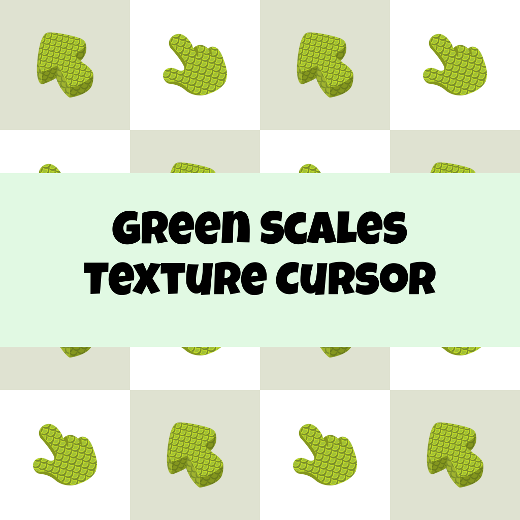 Preview Green Scales Texture cursor custom cursor pack